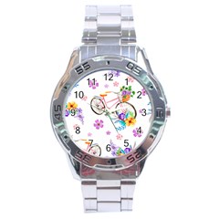 Cycle Ride Stainless Steel Analogue Watch by designsbymallika