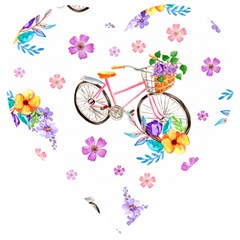 Cycle Ride Wooden Puzzle Heart by designsbymallika