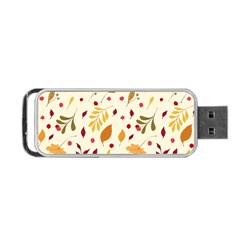 Pretty Leaves Pattern Portable Usb Flash (two Sides) by designsbymallika