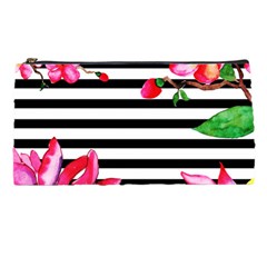 Black And White Stripes Pencil Case by designsbymallika