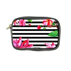 Black And White Stripes Coin Purse by designsbymallika