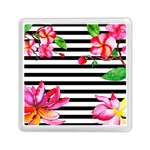 Black And White Stripes Memory Card Reader (Square) Front