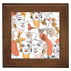 Lady Like Framed Tile by designsbymallika