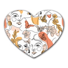 Lady Like Heart Mousepads by designsbymallika