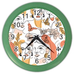 Lady Like Color Wall Clock by designsbymallika