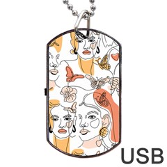 Lady Like Dog Tag Usb Flash (two Sides) by designsbymallika