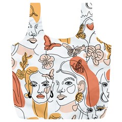 Lady Like Full Print Recycle Bag (xl) by designsbymallika