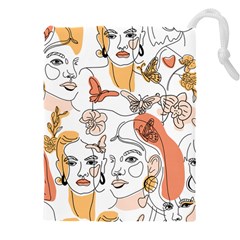 Lady Like Drawstring Pouch (5xl) by designsbymallika