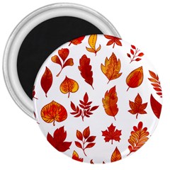 Autumn Pattern 3  Magnets by designsbymallika