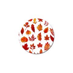 Autumn Pattern Golf Ball Marker by designsbymallika