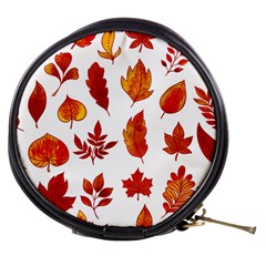 Autumn Pattern Mini Makeup Bag by designsbymallika