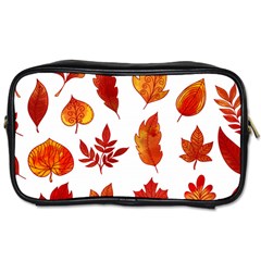 Autumn Pattern Toiletries Bag (two Sides) by designsbymallika