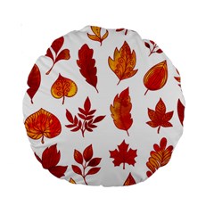 Autumn Pattern Standard 15  Premium Round Cushions by designsbymallika