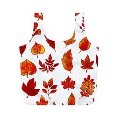 Autumn Pattern Full Print Recycle Bag (m) by designsbymallika