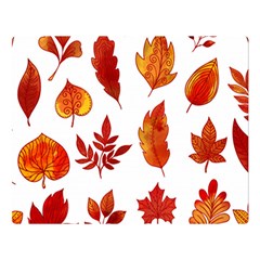 Autumn Pattern Double Sided Flano Blanket (large)  by designsbymallika