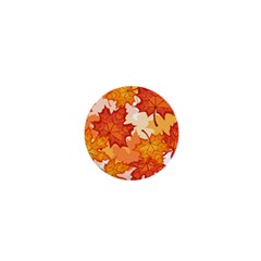 Autumn Leaves Pattern 1  Mini Buttons by designsbymallika