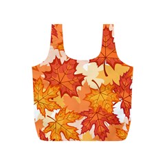 Autumn Leaves Pattern Full Print Recycle Bag (s) by designsbymallika