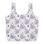 Tender Bouquet Full Print Recycle Bag (L) Front