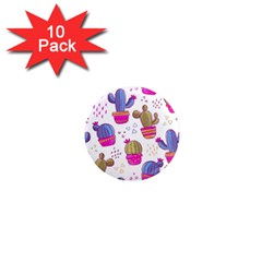 Cactus Love 4 1  Mini Magnet (10 Pack)  by designsbymallika