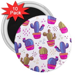 Cactus Love 4 3  Magnets (10 Pack)  by designsbymallika