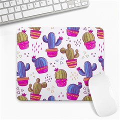 Cactus Love 4 Large Mousepads by designsbymallika