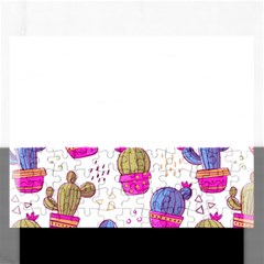 Cactus Love 4 Rectangular Jigsaw Puzzl by designsbymallika