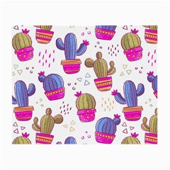 Cactus Love 4 Small Glasses Cloth (2 Sides) by designsbymallika