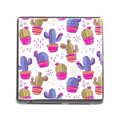 Cactus Love 4 Memory Card Reader (square 5 Slot) by designsbymallika