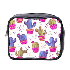 Cactus Love 4 Mini Toiletries Bag (two Sides) by designsbymallika