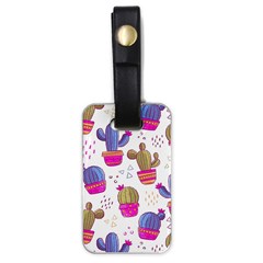 Cactus Love 4 Luggage Tag (one Side) by designsbymallika