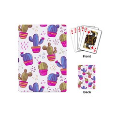 Cactus Love 4 Playing Cards Single Design (mini) by designsbymallika