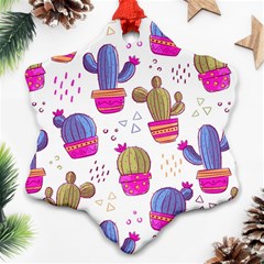 Cactus Love 4 Ornament (snowflake) by designsbymallika