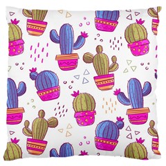 Cactus Love 4 Large Cushion Case (one Side) by designsbymallika