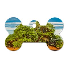 Carob Tree, Talampaya National Park, La Rioja, Argentina Dog Tag Bone (one Side) by dflcprintsclothing