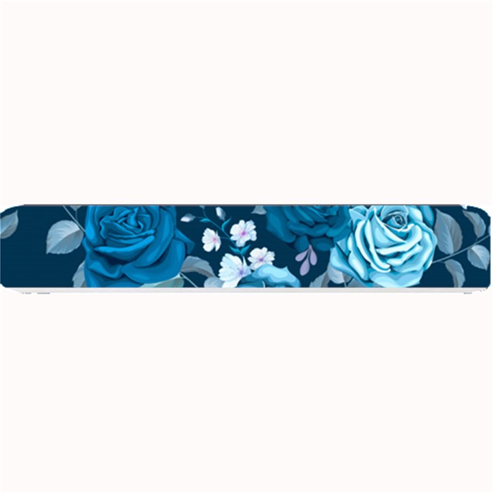 Blue Floral Print  Small Bar Mats