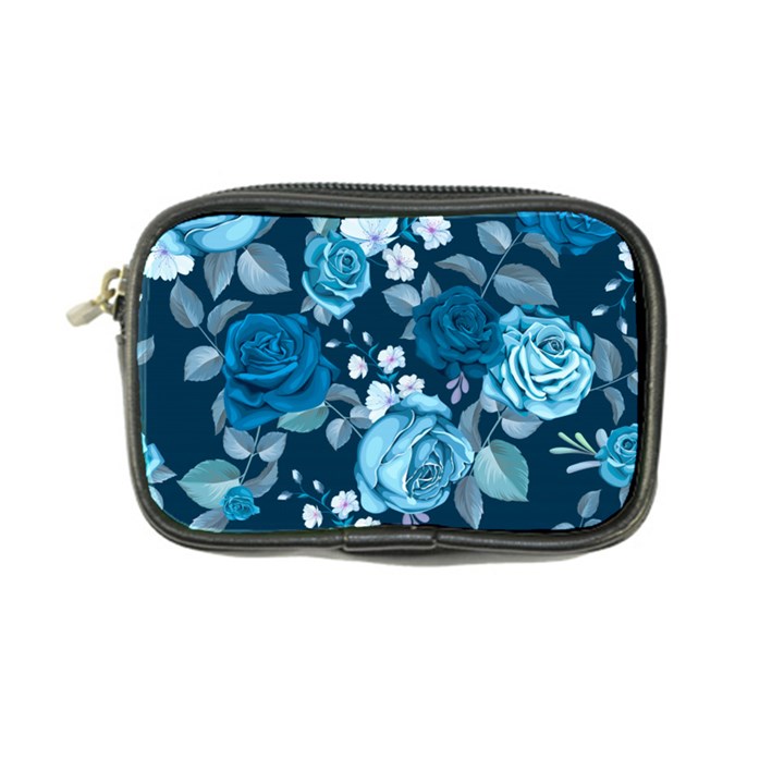 Blue Floral Print  Coin Purse