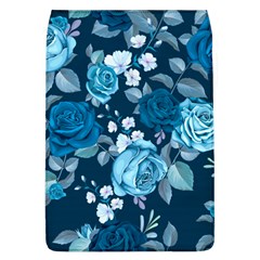 Blue Floral Print  Removable Flap Cover (l) by designsbymallika