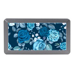 Blue Floral Print  Memory Card Reader (mini) by designsbymallika