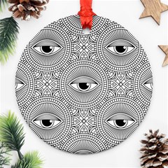 Eye Pattern Ornament (round) by designsbymallika