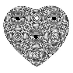 Eye Pattern Ornament (heart)