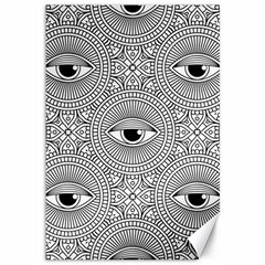 Eye Pattern Canvas 12  X 18  by designsbymallika