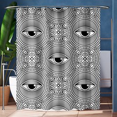 Eye Pattern Shower Curtain 60  X 72  (medium)  by designsbymallika