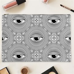 Eye Pattern Cosmetic Bag (xxl) by designsbymallika