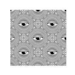 Eye Pattern Small Satin Scarf (square) by designsbymallika