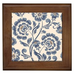 Baatik Print 5 Framed Tile by designsbymallika