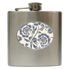 Baatik Print 5 Hip Flask (6 Oz) by designsbymallika