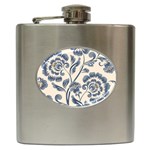 Baatik Print 5 Hip Flask (6 oz) Front