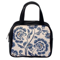 Baatik Print 5 Classic Handbag (one Side) by designsbymallika