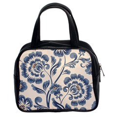 Baatik Print 5 Classic Handbag (two Sides) by designsbymallika