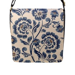 Baatik Print 5 Flap Closure Messenger Bag (l) by designsbymallika